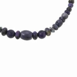 Flash Sale ✨ Mine Finds By Jay King Jay King Sterling Silver Purple Spurrite Bead Necklace ⭐ -Deals Mine Store unnamed file 1545