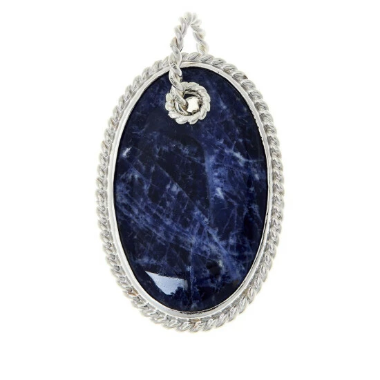 Cheapest ๐ Mine Finds By Jay King Jay King Sterling Silver Sodalite Rope Pendant ๐ 1 Cheapest ๐ Mine Finds By Jay King Jay King Sterling Silver Sodalite Rope Pendant ๐