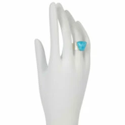 Buy 🌟 Mine Finds By Jay King Jay King Sterling Silver Compressed Turquoise Composite Ring ⭐ -Deals Mine Store unnamed file 156