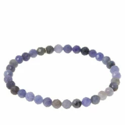 Outlet 😀 Mine Finds By Jay King Jay King Tanzanite Faceted Bead Stretch Bracelet 🧨