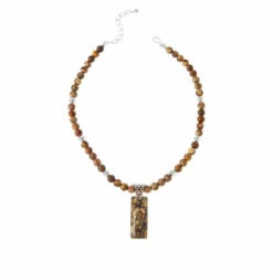 Cheapest 😀 Mine Finds By Jay King Jay King Shitake Stone Rectangular Pendant With Necklace 🎉