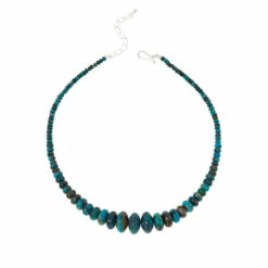 Discount 🔥 Mine Finds By Jay King Jay King Sterling Silver Blue Turquoise Graduated Bead Necklace 🌟