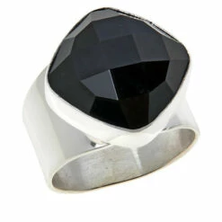 Brand new ⭐ Mine Finds By Jay King Jay King Sterling Silver Nephrite Jade Cushion-Cut Ring 👍