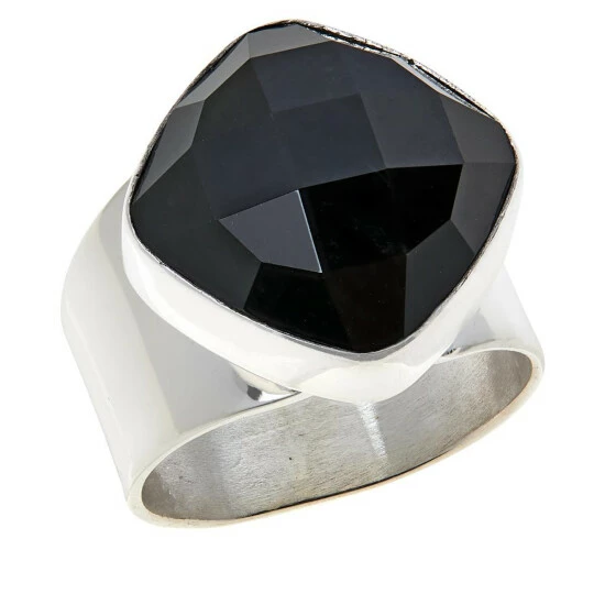 Brand new โญ Mine Finds By Jay King Jay King Sterling Silver Nephrite Jade Cushion-Cut Ring ๐ 1 Brand new โญ Mine Finds By Jay King Jay King Sterling Silver Nephrite Jade Cushion-Cut Ring ๐