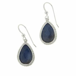 Wholesale 👍 Mine Finds By Jay King Jay King Sterling Silver Sapphire Pear Drop Earrings 🛒
