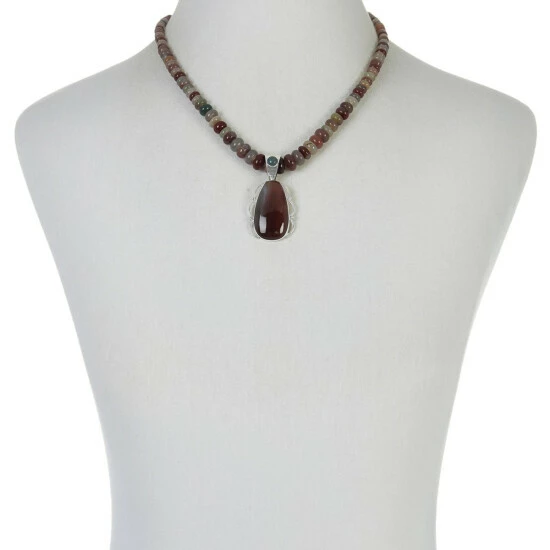 Best Sale ๐ Mine Finds By Jay King Jay King Sterling Silver Shaanxi Spice Agate Pendant With Necklace ๐ 2 Best Sale ๐ Mine Finds By Jay King Jay King Sterling Silver Shaanxi Spice Agate Pendant With Necklace ๐ - Image 2