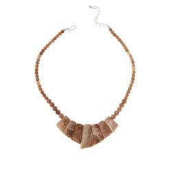 Coupon 😉 Mine Finds By Jay King Jay King Sterling Silver Peach Sunstone Necklace 🛒