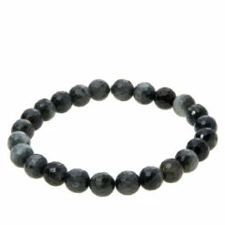 Best reviews of 👏 Mine Finds By Jay King Jay King Sterling Silver Eagle's Eye Quartzite Bead Stretch Bracelet 🎁