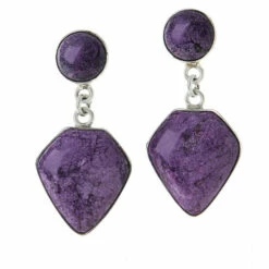 New 🎉 Mine Finds By Jay King Jay King Sterling Silver Purple Stichtite Earrings 😀