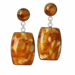 New 😉 Mine Finds By Jay King Jay King Sterling Silver Butterscotch Amber Drop Earrings 🎁