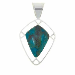 Best Sale 🔔 Mine Finds By Jay King Jay King Sterling Silver Chrysocolla Pendant 🔥