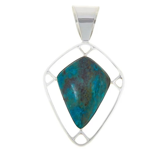 Best Sale 🔔 Mine Finds By Jay King Jay King Sterling Silver Chrysocolla Pendant 🔥 1 Best Sale 🔔 Mine Finds By Jay King Jay King Sterling Silver Chrysocolla Pendant 🔥