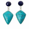 Discount ⌛ Mine Finds By Jay King Jay King Sterling Silver Lapis And Chrysocolla Drop Earrings 👍