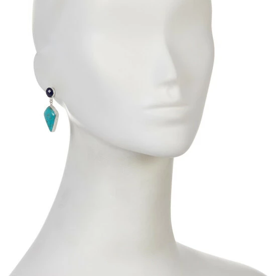 Discount ⌛ Mine Finds By Jay King Jay King Sterling Silver Lapis And Chrysocolla Drop Earrings 👍 2 Discount ⌛ Mine Finds By Jay King Jay King Sterling Silver Lapis And Chrysocolla Drop Earrings 👍 - Image 2