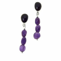 Cheap 💯 Mine Finds By Jay King Jay King Sterling Silver Amethyst Dangle Earrings 🔔