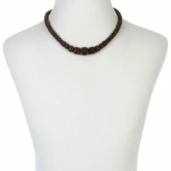 Promo ⭐ Mine Finds By Jay King Jay King Sterling Silver Brown Dragon Stone Graduated Bead Necklace 🎉 -Deals Mine Store unnamed file 1683