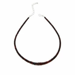 Flash Sale 🔔 Mine Finds By Jay King Jay King Sterling Silver Dark Amber Graduated Bead Necklace ❤️