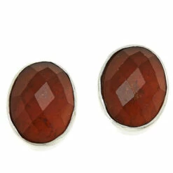 Deals 👍 Mine Finds By Jay King Jay King Sterling Silver Gemstone Oval Stud Earrings 🛒