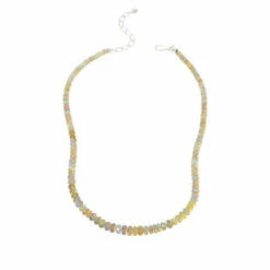 Flash Sale ⌛ Mine Finds By Jay King Jay King Sterling Silver Ethiopian Honey Opal Bead Necklace 🔔