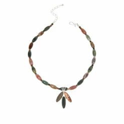 Best Sale ❤️ Mine Finds By Jay King Jay King Petrified Wood And Dragon Mountain Stone Pendant-Necklace 🌟