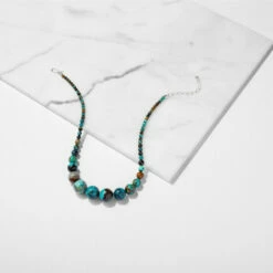 Cheap ⭐ Mine Finds By Jay King Jay King 18" Multicolor Hubei Turquoise Graduated Bead Necklace 🧨 -Deals Mine Store unnamed file 1713