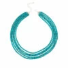 Best Sale 🛒 Mine Finds By Jay King Jay King Sterling Silver Turquoise Heishi Bead 5-Strand Necklace ✔️