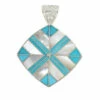 Cheapest ⌛ Mine Finds By Jay King Jay King Gallery Collection 👩 Mother-of-Pearl & Turquoise Inlay Pendant ⌛