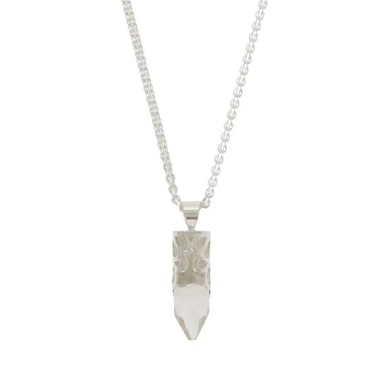 Deals ๐ Mine Finds By Jay King Jay King Sterling Silver Rock Crystal Pendant With Chain ๐ฅ 2 Deals ๐ Mine Finds By Jay King Jay King Sterling Silver Rock Crystal Pendant With Chain ๐ฅ - Image 2