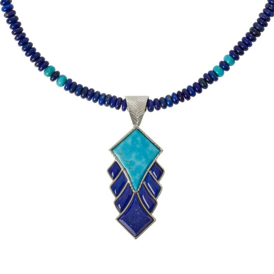 Outlet โค๏ธ Mine Finds By Jay King Jay King Gallery Collection Turquoise And Lapis Pendant With Necklace ๐คฉ 3 Outlet โค๏ธ Mine Finds By Jay King Jay King Gallery Collection Turquoise And Lapis Pendant With Necklace ๐คฉ - Image 3