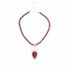 Deals ❤️ Mine Finds By Jay King Jay King Sterling Silver Red Thulite Pendant With Bead Necklace ❤️