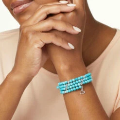 Buy 🌟 Mine Finds By Jay King Jay King Gemstone Sterling Silver Beaded Coil Wrap Bracelet 🔥 -Deals Mine Store unnamed file 177