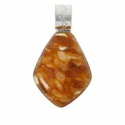 Deals ✨ Mine Finds By Jay King Jay King Sterling Silver Butterscotch Amber Composite Pendant 🌟