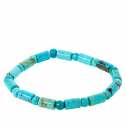 Deals 🧨 Mine Finds By Jay King Jay King Gallery Collection Sonoran Blue Turquoise Stretch Bracelet 🔥
