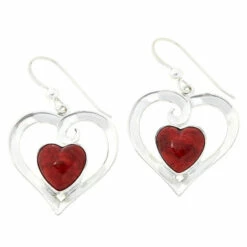 Deals 🥰 Mine Finds By Jay King Jay King Sterling Silver Red Coral Drop Earrings ✔️