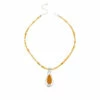Best Sale 🧨 Mine Finds By Jay King Jay King Sterling Silver Citrine Pendant With Bead Necklace 👍
