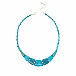 Brand new ✔️ Mine Finds By Jay King Jay King Sterling Silver Maidenhair Turquoise Necklace 🔔