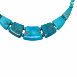 Brand new ✔️ Mine Finds By Jay King Jay King Sterling Silver Maidenhair Turquoise Necklace 🔔 -Deals Mine Store unnamed file 1832
