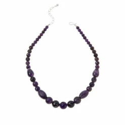 Cheap 👏 Mine Finds By Jay King Jay King Sterling Silver Amethyst Bead Necklace 🎉