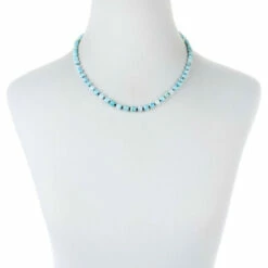 Hot Sale 🛒 Mine Finds By Jay King Jay King Sterling Silver Larimar And Black Spinel Bead Necklace 🎁 -Deals Mine Store unnamed file 1847