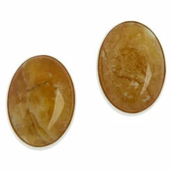 Buy 🛒 Mine Finds By Jay King Jay King Sterling Silver Gemstone Oval Earrings 😍