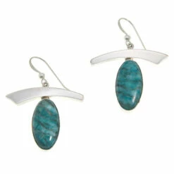 Promo 🥰 Mine Finds By Jay King Jay King Smoky Graphical Amazonite Earrings 🛒