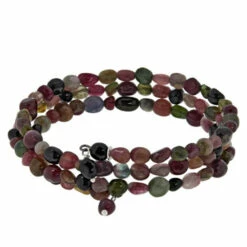 Top 10 👏 Mine Finds By Jay King Jay King Multi-Colored Tourmaline Bead Coil Bracelet 🎉
