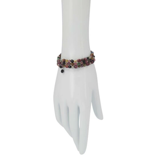 Top 10 ๐ Mine Finds By Jay King Jay King Multi-Colored Tourmaline Bead Coil Bracelet ๐ 2 Top 10 ๐ Mine Finds By Jay King Jay King Multi-Colored Tourmaline Bead Coil Bracelet ๐ - Image 2