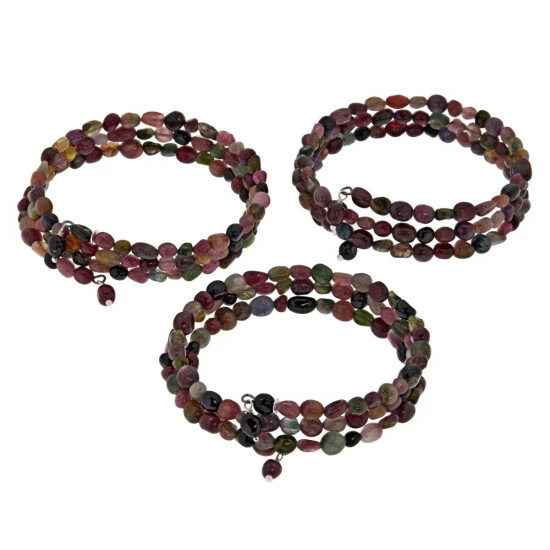 Top 10 ๐ Mine Finds By Jay King Jay King Multi-Colored Tourmaline Bead Coil Bracelet ๐ 3 Top 10 ๐ Mine Finds By Jay King Jay King Multi-Colored Tourmaline Bead Coil Bracelet ๐ - Image 3
