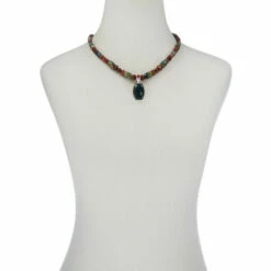 Budget 🔥 Mine Finds By Jay King Jay King Red Petrified Wood And Green Swamp Bog Pendant With Necklace ❤️ -Deals Mine Store unnamed file 1884