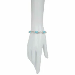 Outlet 🎁 Mine Finds By Jay King Jay King Kunzite And Cloudy Mountain Turquoise Link Bracelet 🔔 -Deals Mine Store unnamed file 1892