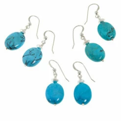 Coupon 💯 Mine Finds By Jay King Jay King Sterling Silver Cloudy Mountain Turquoise Drop Earrings 🔥 -Deals Mine Store unnamed file 1901