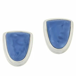 Brand new ✨ Mine Finds By Jay King Jay King Sterling Silver Freeform Dream Blue Opal Stud Earrings 🌟