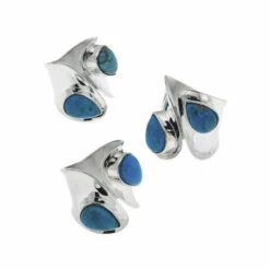 Budget 🔥 Mine Finds By Jay King Jay King Redskin Turquoise Sterling Silver Bypass Ring ✔️ -Deals Mine Store unnamed file 1918