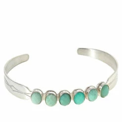 Promo 🎉 Mine Finds By Jay King Jay King Sterling Silver Green Opal 6-Stone Cuff Bracelet 🧨